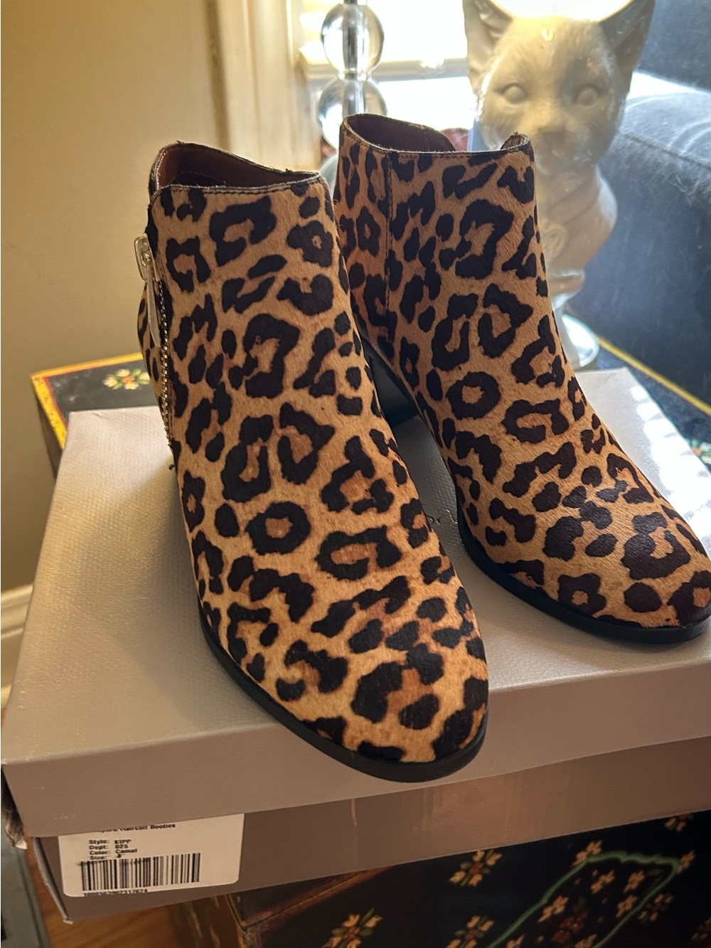 Franco Sarto Leopard Booties
